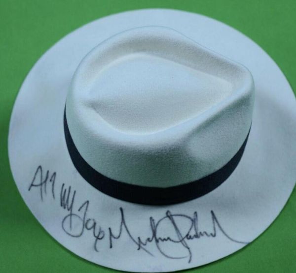 

michael jackson collection hand signed signatureed autographed cap hats1981439, Black;white