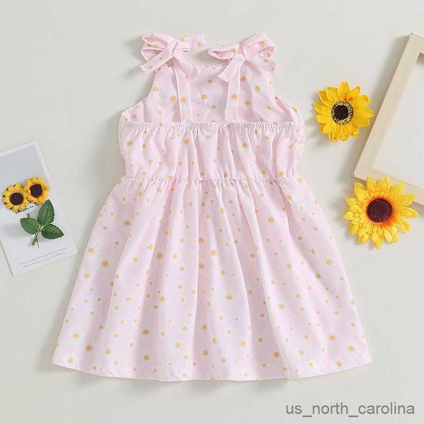 

girl's dresses princess kid girls casual dress party floral print strap sleeveless dresses for girl summer costumes r230815, Red;yellow