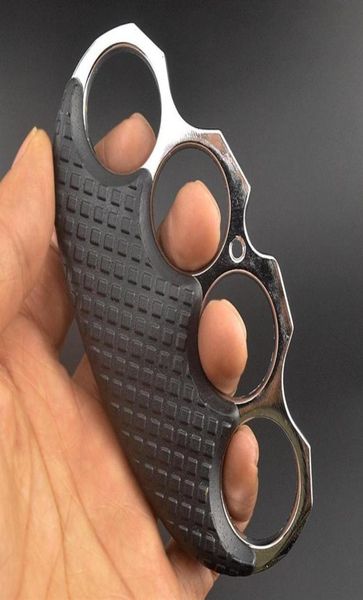 

clamp antislip metal knuckle duster finger tiger four finger selfdefense outdoor camping pocket edc tool34519654622