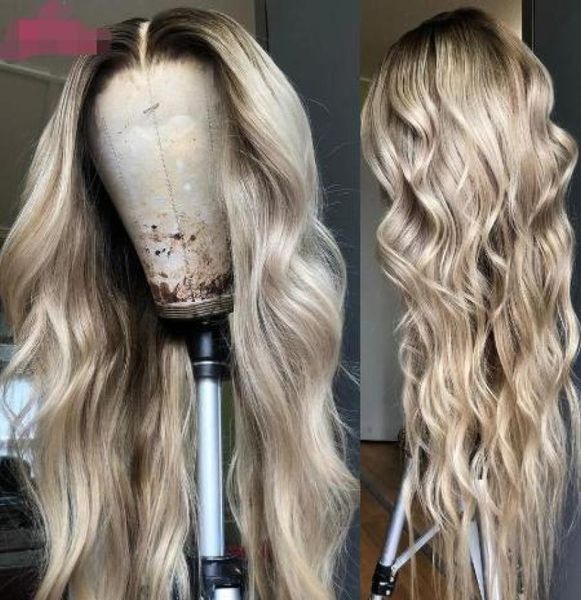 

ishow highlight 13x4 transparent hd lace front wig p1b613 4613 13x1 partial body wavy human hair wig brown ginger gold orange om9959925, Black