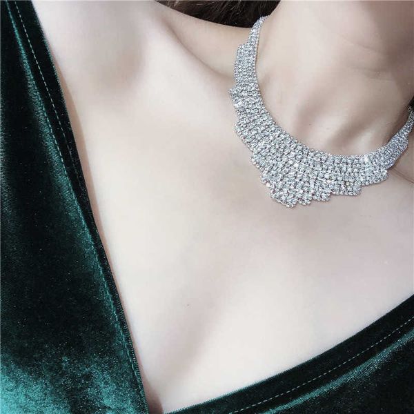 

pendant necklaces strands strings necklace anchor wedding banquet accessories exaggerated dress, Silver