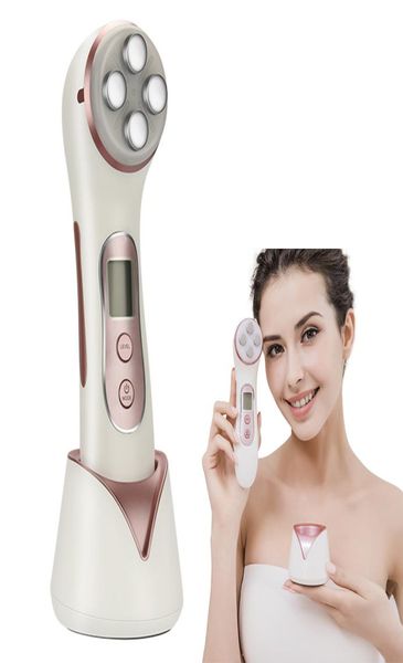 

ems microcurrent vibration skin care tighten lifting facial led pon radio frequency wrinkle removal beauty massager machine8058343