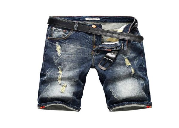 

2019 new mens jeans stylist zipper ripped hole stretch denim shorts mens casual fashion popular denim shorts7417076, Blue