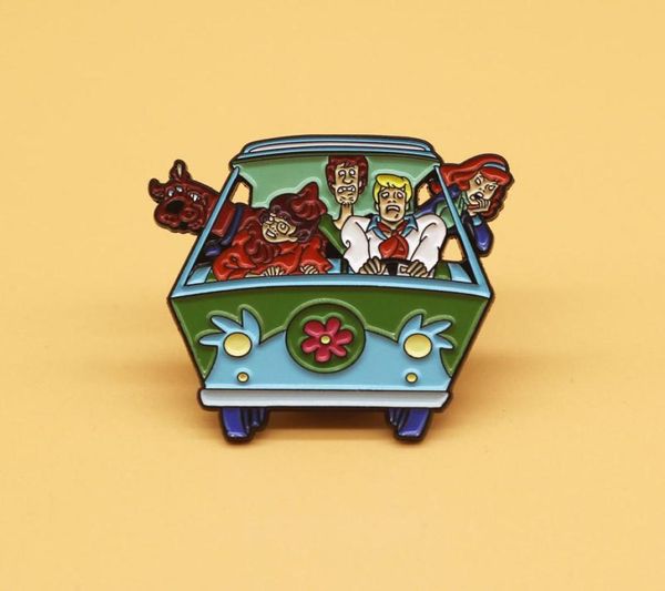 

90s anime cute vintage badges enamel pin lapel pins for backpacks men women039s brooches on clothes jewelry decoration gift3451407, Blue