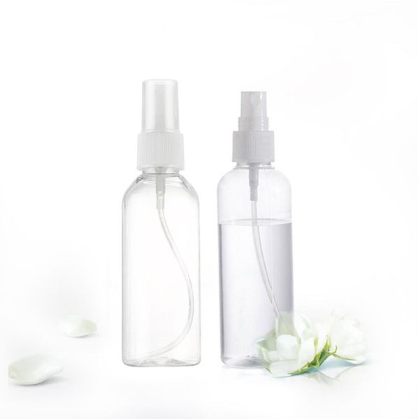 

imirootree 50pcs/lot 100ml hipping pet empty mist spray bottle pstic refilble perfume atomizer bottle for cosmetic packaging1406206
