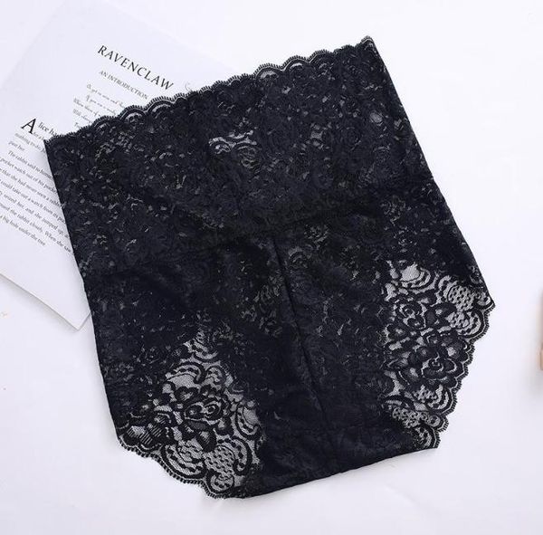 

women039s panties lace ladies high waist hips abdomen cotton comfortable breathable women soft underwear xxxl big size9723303, Black;pink
