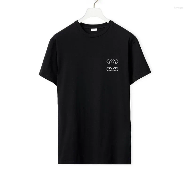 

designer men's t shirts fasion designer and women's t-shirts lowe short sleeved casual summer fashion luxury shirt clothing, White;black