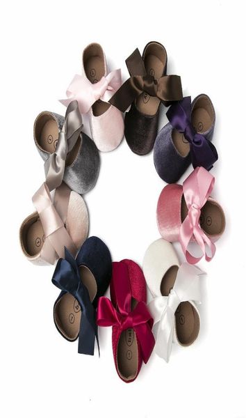 

2020 beginner baby newborn moccasins baby girl shoes riband bow tie pu leather princess baby shoes5413150