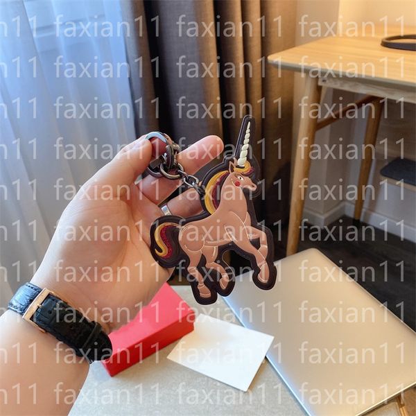 

designer cute horse metal keychain bags pendant it can be used as jewelry for lovers, Black