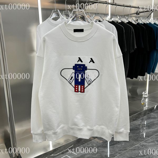 

mens designer sweaters hoodies famous hip hop men women hoodie street cotton loose fit sleeve sweatshirt womens casual round neck long sweat, Black;brown
