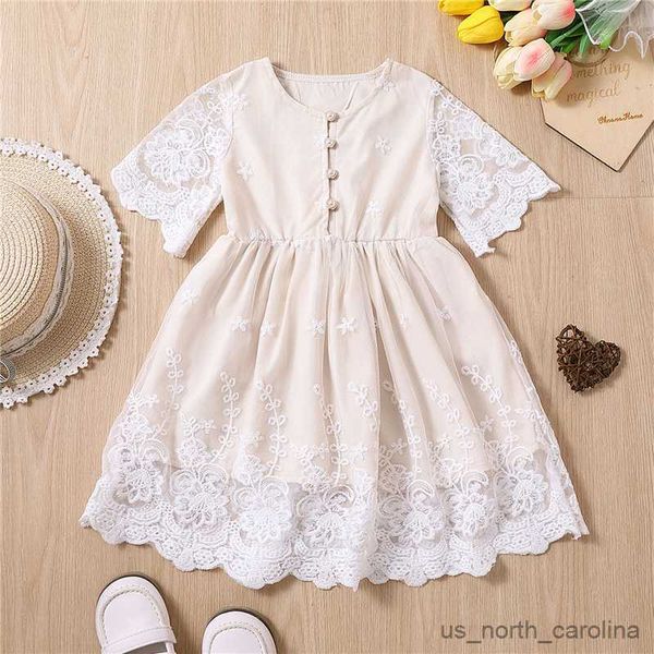 

girl's dresses children's summer dress wear girls floral short sleeve dress cotton baby dress baby girls birthday dress r230815, Red;yellow
