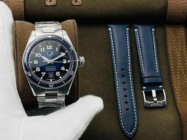 

superclone autavia watch for men tag heur watches mechanical movement gpuz montre tag aquaracer de luxe with box, Slivery;golden