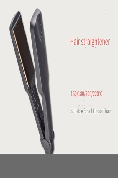 

220v electric fast heating hair flat iron straightening irons styling hairdressing straighter tool professional hair straightener 7595565, Black