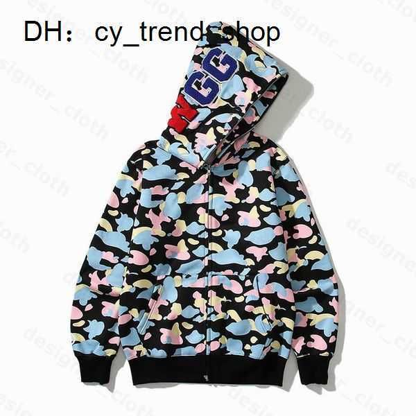 

bape mens hoodies designer hoodie shark luminous women sweatshirts letters camo hoody oversized cotton zip sweaters hoodys embroidered cardi, Black