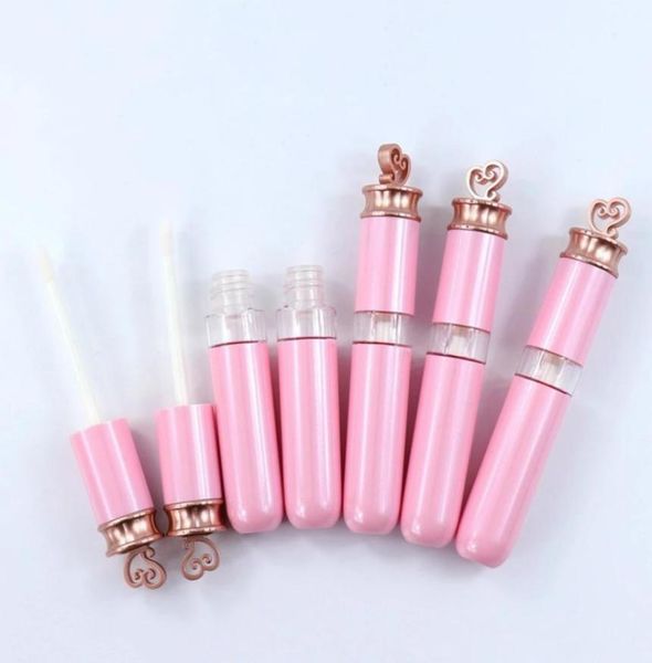 

diy heart shape 7ml empty lipgloss tubes plastic pink lip gloss bottle liipstick lipgloss refillable bottles containers makeup pac8463825