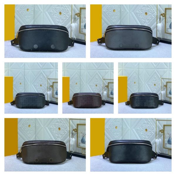 

fashion designer waist bag mens large capacity portable shoulder bag leather fanny pack classic print bag fashion embossed wallet card bag