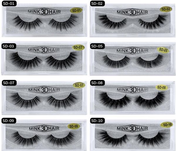

20 styles 3d mink eyelashes eye lash extension false eyelashes natural thick fake eye lashes full strip mink eye lashes beaut7777468