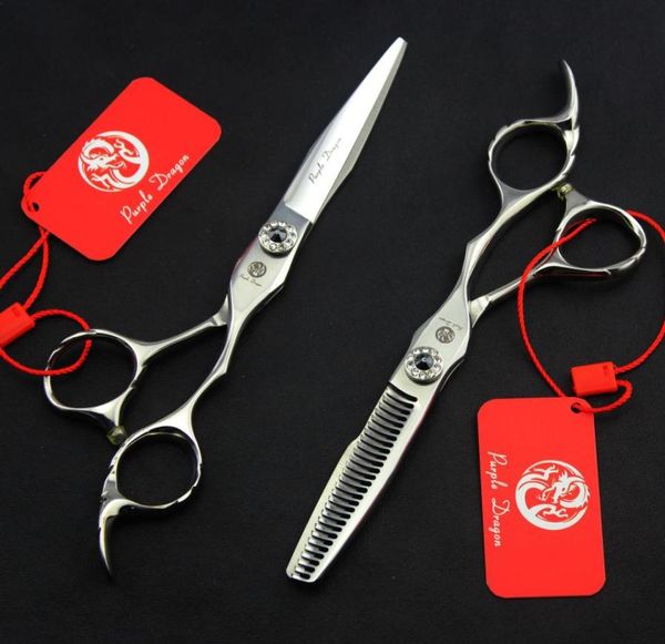 

purple dragon hair scissors shear tijeras peluquero 6 inch tesoura de cabeleireiro profissional simple packing 1setlot new3013186