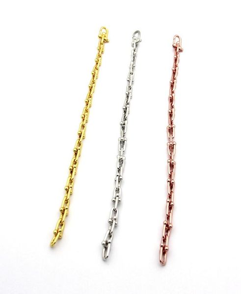 

womens u hand bracelets chain designer jewelry chain titanium steel bracelet full brand as wedding christmas gift6833347, Black