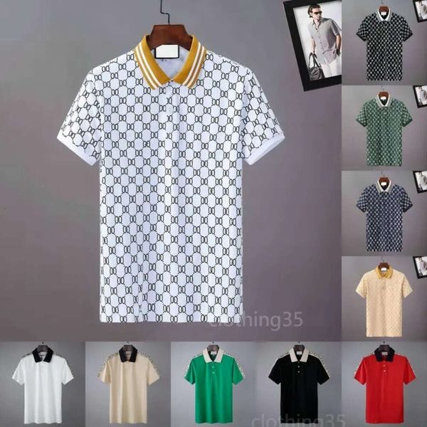 

designer polo shirt mens polo men polo shirts italy men clothes short sleeve fashion casual mens summer t shirt many colors are, White;black