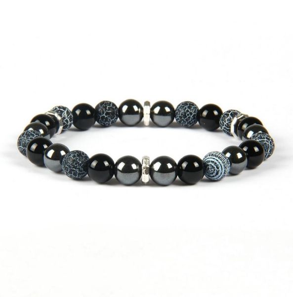 

mens chakra bracelet whole 8mm mix weathering and black onyx stone beaded bracelets for gift5185230