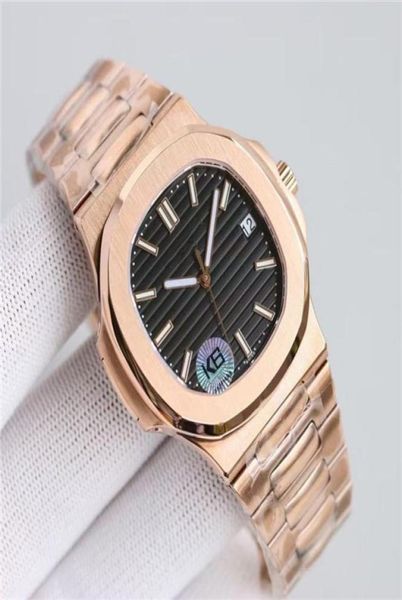 

2022 waterproof watch men mechanical automatic watches 5711 movement silver strap blue stainless steel mens gold 40mm transparent 6028794