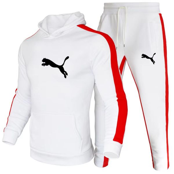 

hoodie suit men's tracksuit sweatshirt tracksuit pants 2 sets fashionable street wear plus, Gray