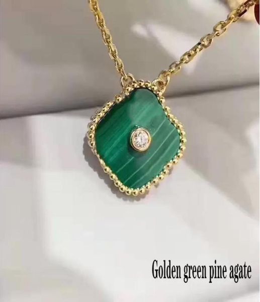 

silver lover pendant necklace with giftbox designer jewelry love necklaces four leaf clover luck gift for womens wedding flower sh4509941