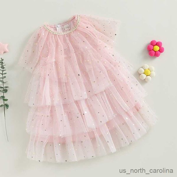

girl's dresses little girls tulle dress shiny sequins ruffled mesh princess dress sleeveless dress for beach party summer children clot, Red;yellow