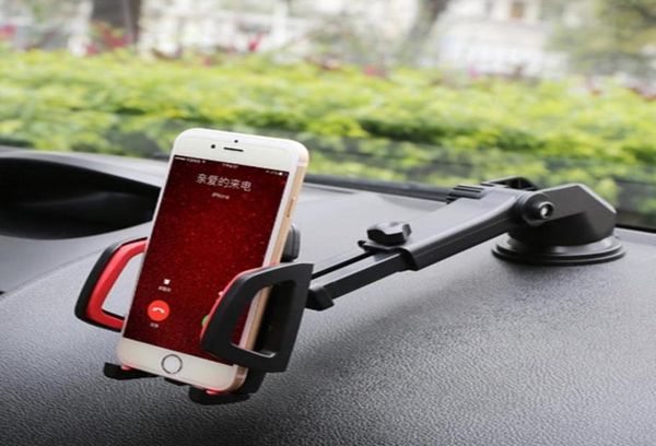 

watch bands car mobile phone bracket suction cup type universal 360Â°rotating windshield mount holder stand for cell9992825, Black;brown