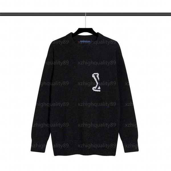 

womens designer sweater women knitted sweater knit stylish handsome knitwear long sleeve round neck letter embroidery pullover sweaters wome, White;black