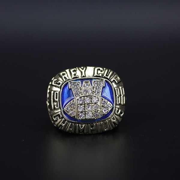 

1988 cfl winnipeg blue bomber football gray cup championship ring, Silver