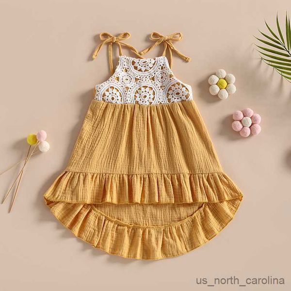 

girl's dresses children's summer clothing wear girls sleeveless floral backless bow dress cotton baby dress baby girls casual dres, Red;yellow