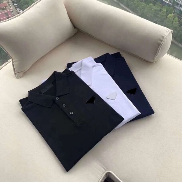 

mens t-shirts polos shirt ice cotton shirt breathable summer short polo man tees tshirts s-5xlgaobiao02, White;black