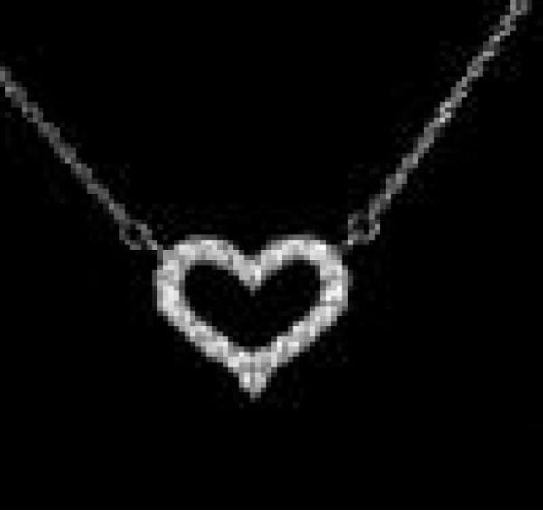 

new concise style silver necklace full diamond love heart necklace female love zircon pendant one chain silver necklace short clav3507657