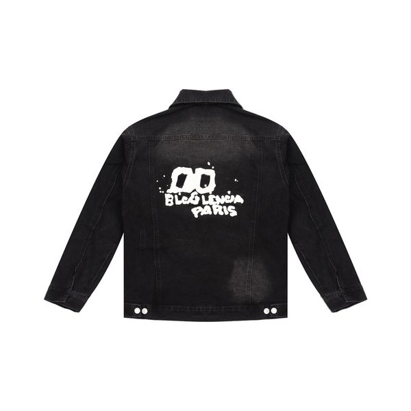 

blcg lencia denim jacket mens and womens coat casual cotton turn-down collar long sleeve denim bomber jackets for man 11854, Black;brown