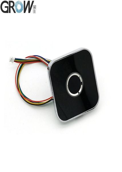

grow r502aw zinc alloy round ring led control dc33v capacitive fingerprint module sensor scanner9646605