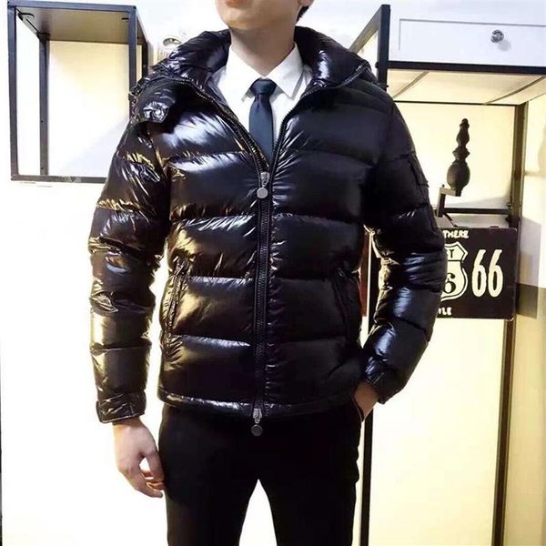

a8 mens winter down jacket puffer jacket hooded thick coat jacket men down jackets men women couples parka winter coa272r, Black