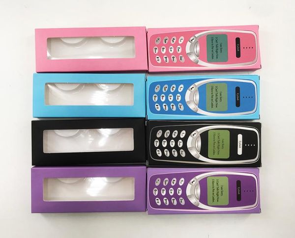 

new arrival phone paper eyelash packaging box 3d 5d 25mm mink eyelashes custom private label packaging box6962514