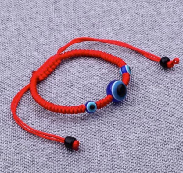 

12 off charm bracelets lot red string evil eye lucky red cord adjustable bracelet gift diy7575683, Golden;silver