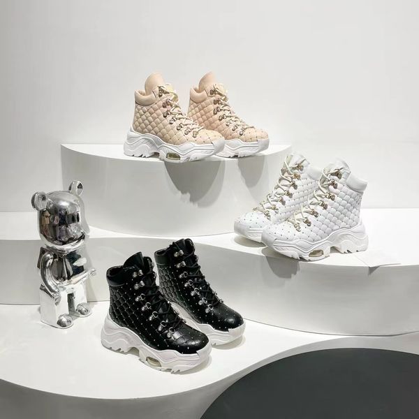 

luxury designer shoes casual shoes sheepskin women's shoes new autumn and winter snow boots factory shoes, Black