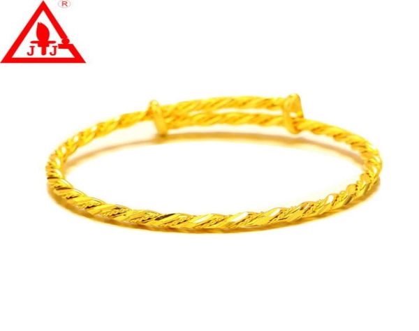 

24k gold plated bangles 2022 arrival for women and men luxury fine jewelry limited promotion real push pull bracelets39598807499454, Black