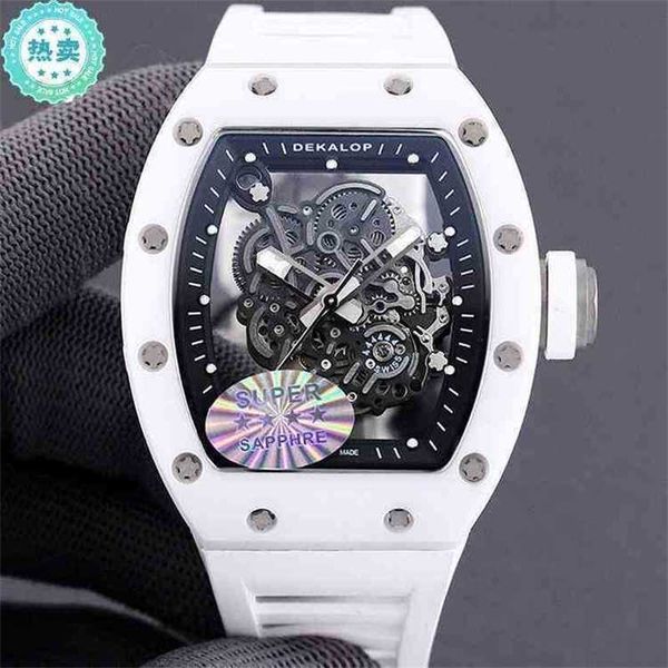 

superclone luxury mens mechanics watch richa milles minority ceramic female white sapphire hollowed out full-automatic mechanical milemir