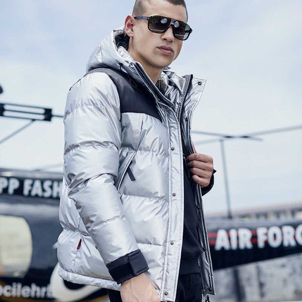 

luxury mens designer down jacket womens hooded letters embroidered puffer jacket casual couple style thickened warm winter coat, Black