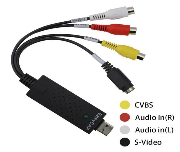 

tct 1pc easycap usb 20 video capture tv dvd vhs video dvr capture adapter card with audio support pc for cctv camera4215215