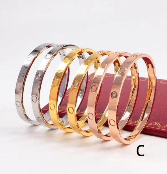 

designer luxury bracelets fashion lover bracelet elegant woman039s jewelry delicate wedding gift 4 style 15 colors multiple siz6812455, Golden;silver
