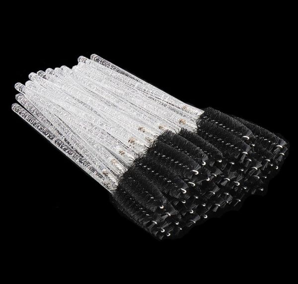 

makeup brushes white crystal glitter eyelash mascara wands mini colorful eye lashes spoolie brush eyebrow comb beauty tools6302743