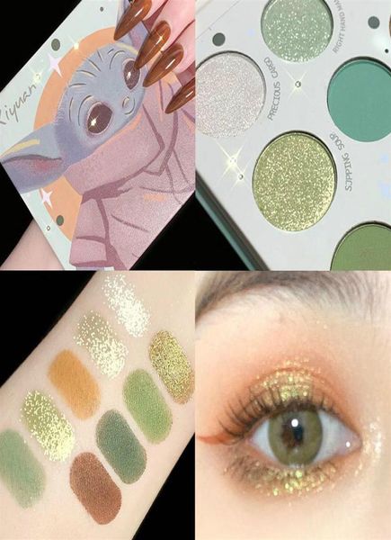

new arrival eyeshadow palette pearl green style color palette glitter makeup nine color brighten eye shadow makeup palette eyeshad6520125