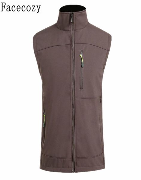 

facecozy men 2019 winter fleece fishing vest waterproof windproof heated vest climbing outdoor breathable coat for climbing5136141, Gray;blue