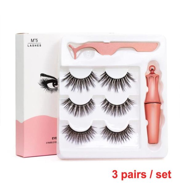 

premium magnetic eyeliner with 3d magnetic eyelashes natural full eyed 5 magnet eyelashes false lashes reusable fake eye lashes wi2615360